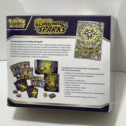 Pokemon Scarlet & Violet Surging Sparks ETB Elite Trainer Box Factory Sealed - Image 3