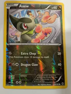 Axew 109/162 - XY Breakthrough Pokemon Reverse Holo Foil Rare Nice! - Image 1