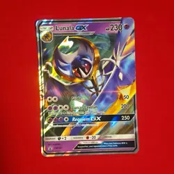 Pokemon Lunala GX SM103 Full Art Promo Holo Black Star Promo 230HP SM Base Set - Image 1