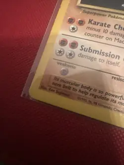 Pokemon TCG Machoke Base Set 34/102 Regular Unlimited Uncommon LP/EX - Image 2