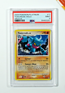 Pokemon PSA 9 Toxicroak #11 Holo Platinum Arceus 2009 English - Image 1