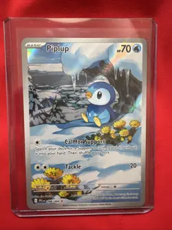 Pokemon TCG Piplup Full Art Illustration Rare 098/094 NM Phantasmal Flames - Image 1