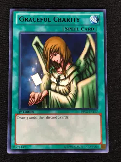 Yugioh Graceful Charity BP02-EN137 1st Rare (NM) - Image 1