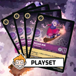 4x Madam Mim - Tiny Adversary (#37) Playset - Disney Lorcana, Azurite Sea - Image 1