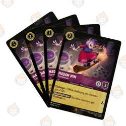 4x Madam Mim - Tiny Adversary (#37) Playset - Disney Lorcana, Azurite Sea - Image 2
