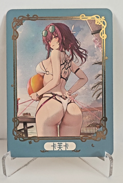 Goddess Story Stunner Girl Metal Card Kafka - Honkai: Star Rail - Image 1