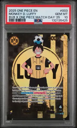 PSA 10 MONKEY D LUFFY ST13-003 | BVB Dortmund Promo Graded One Piece Card - Image 1