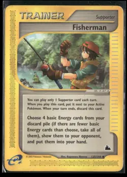 Fisherman 125/144 Skyridge Pokemon English Card (MP) - Image 1