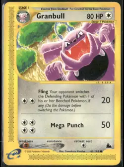 Granbull 61/144 Skyridge Pokemon English Card (MP) - Image 1