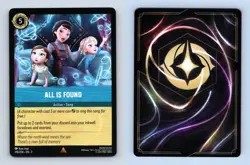 All Is Found #178/204 Lorcana Archazia's Island 2025 Disney Rare TCG Card - Image 1