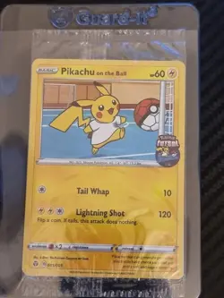 Pikachu on the Ball 001/005 Pokemon Card Sealed Promo Fultsal UK Exclusive - Image 1