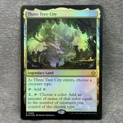 MTG Three Tree City Bloomburrow BLB #260 Foil NM Magic Card - Image 1