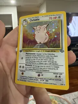 Clefable - 1/64 - Pokemon TCG Jungle 1st Edition Holo Rare Card WOTC HP - Image 4