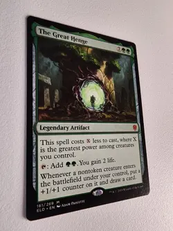 MTG The Great Henge Throne of Eldraine NM but A Very Slight Hard To See Dent. - Image 3