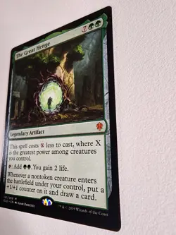 MTG The Great Henge Throne of Eldraine NM but A Very Slight Hard To See Dent. - Image 4