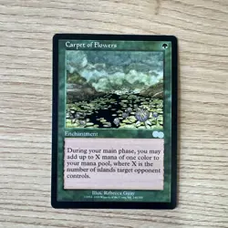 MTG Carpet of Flowers Urza's Saga 240/335 Regular Uncommon, NM Green - Image 1