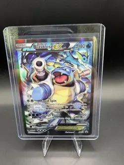 Pokemon TCG Card - Blastoise EX XY122 Black Star Promo Full Art XY Holo - LP+ - Image 1