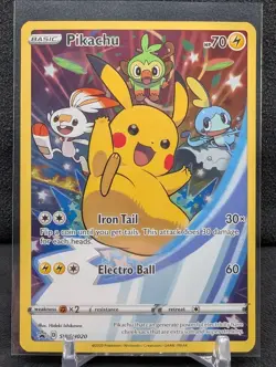 Pikachu - SWSH020 - Pokemon Sword & Shield Promo Ultra Rare Holo NM Full Art - Image 1