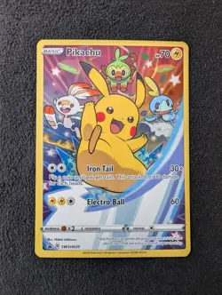 Pikachu - SWSH020 - Pokemon Sword & Shield Promo Ultra Rare Holo NM Full Art - Image 2