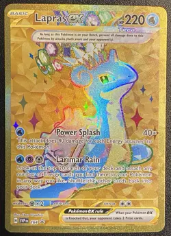 Lapras ex Full Art Gold Promo 164 Pokemon TCG S&V Black Star Promo NM - Image 1