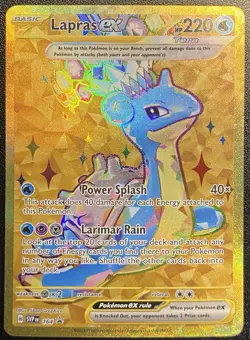 Lapras ex Full Art Gold Promo 164 Pokemon TCG S&V Black Star Promo NM - Image 3