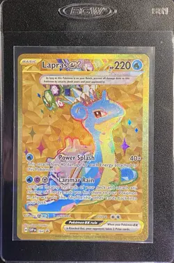 Lapras ex Full Art Gold Promo 164 Pokemon TCG S&V Black Star Promo NM - Image 5