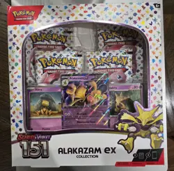 Pokemon Alakazam EX TCG Scarlet and Violet 151 Collection - Image 1