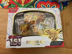 Pokemon TCG Scarlet and Violet 151 Zapdos EX Collection Box New Sealed - Image 1