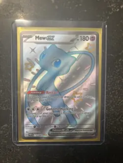 Pokemon TCG Mew EX 216/091 Paldean Fates Full Art Shiny Ultra Rare NM Condition - Image 1