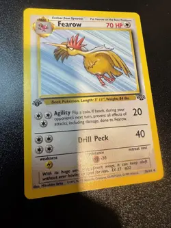 1999 Pokemon 1st Edition Fearow 36/64 Jungle Uncommon NM - Image 1