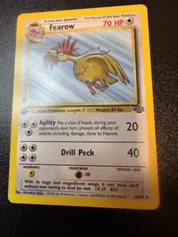 1999 Pokemon 1st Edition Fearow 36/64 Jungle Uncommon NM - Image 2