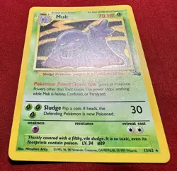 Pokemon TCG Muk 13/62 Fossil Holo Unlimited Holo Rare - Image 3