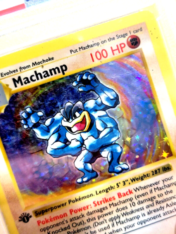 PSA 3 VG 1999 POKEMON GAME MACHAMP HOLO 1ST EDITION SHADOWLESS G1879 - Image 2