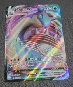 Lapras VMAX 050/202 Ultra Rare Sword & Shield Base Set Pokemon TCG NM/Mint - Image 1