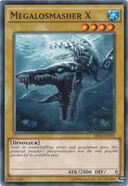 Yugioh! LP Megalosmasher X - SR04-EN003 - Common - Unlimited Edition Lightly Pla - Image 1