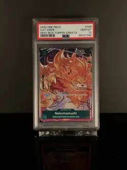 ✅2022 One Piece Romance Dawn OP01-048 Nekomamushi - Box Topper PSA 10 - Image 1