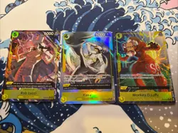 One Piece Egghead Starter Deck Alt Art Lot Of Luffy, Kaku, & Lucci Cards ST29 NM - Image 1