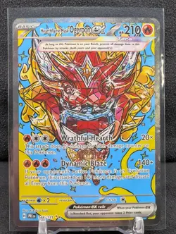 Pokemon Card Hearthflame Mask Ogerpon ex 148/131 Prismatic Evolutions SIR NM - Image 1