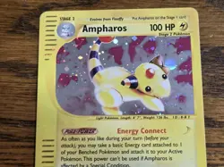 Pokemon Expedition # 2/165 Holo Ampharos (E-reader) **not played** - Image 2