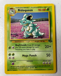 Pokemon TCG Nidoqueen Jungle 23/64 Regular Unlimited Rare MP - Image 1