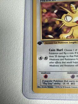 Meowth 1st edition Team Rocket 62/82 WOTC vintage Pokemon - Image 3