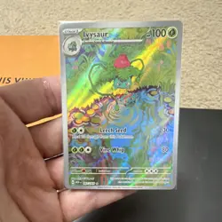 Pokemon Ivysaur Full Art Illustration Rare Holo 167/165 Scarlet & Violet 151 - Image 1