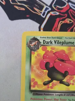 Pokemon TCG Dark Vileplume 30/82 Non Holo Rare Team Rocket Unlimited Vintage - Image 3