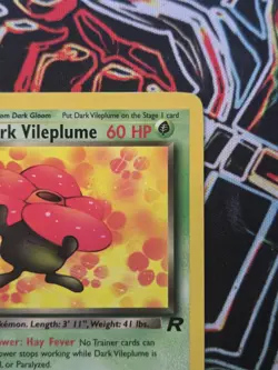 Pokemon TCG Dark Vileplume 30/82 Non Holo Rare Team Rocket Unlimited Vintage - Image 4