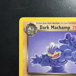 Vintage Pokemon Team Rocket Dark Machamp 27/82 Non-holo Rare WotC 2000 - Image 2