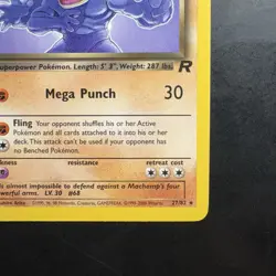 Vintage Pokemon Team Rocket Dark Machamp 27/82 Non-holo Rare WotC 2000 - Image 4