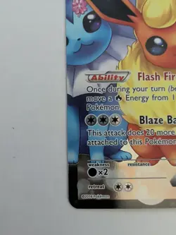 2016 POKEMON GENERATIONS #RC28/RC32 FLAREON EX ULTRA RARE - Image 4