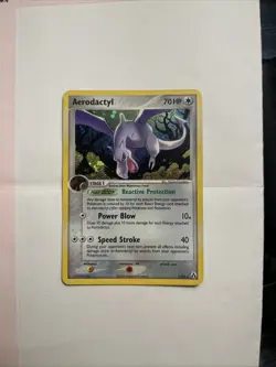 Pokemon TCG Aerodactyl 1/92 EX Legend Maker Holo Rare LP - Image 1