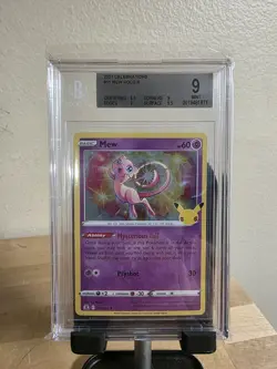 Pokemon TCG Mew Holo Rare Card 11/25 Celebrations BGS 9 Mint - Image 1