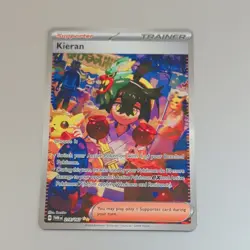 Kieran 218/167 Pokemon TCG Scarlet & Violet Twilight Masquerade SIR Trainer Card - Image 1